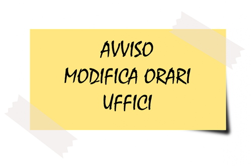 Modifica orari Ufficio Demografico